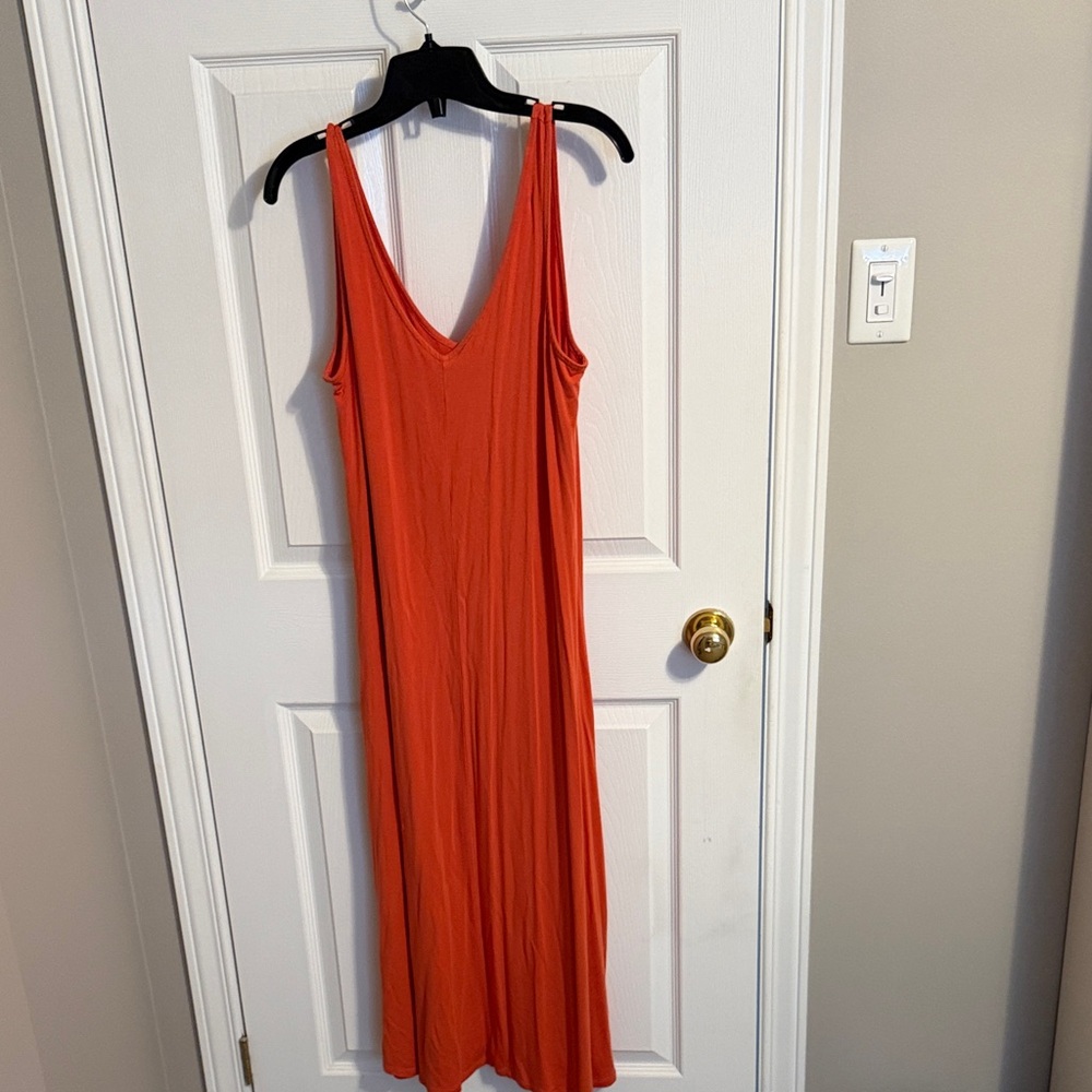 Knix modal v neck dress in colour sunset